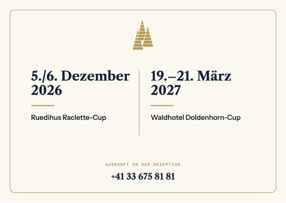 Karte zum Curling · Rückseite