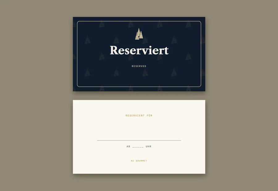 Reserviert-Aufsteller
