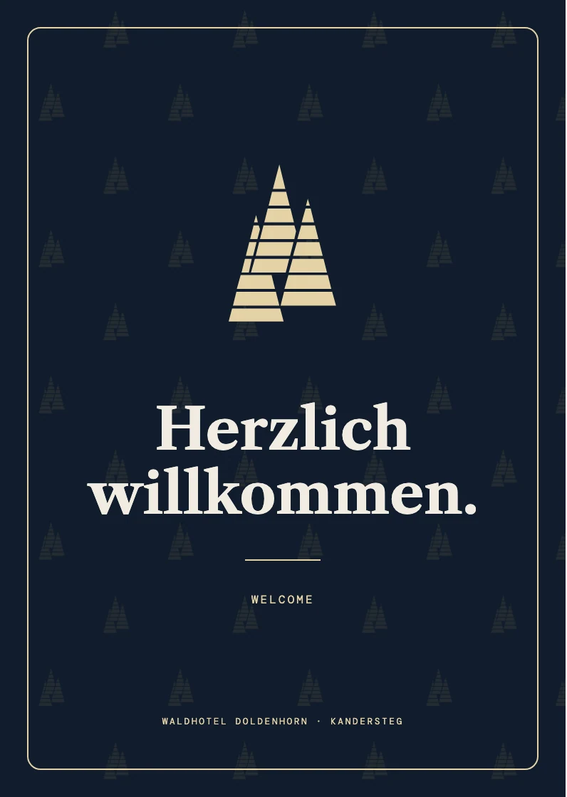 Willkommenskarte · Vorderseite