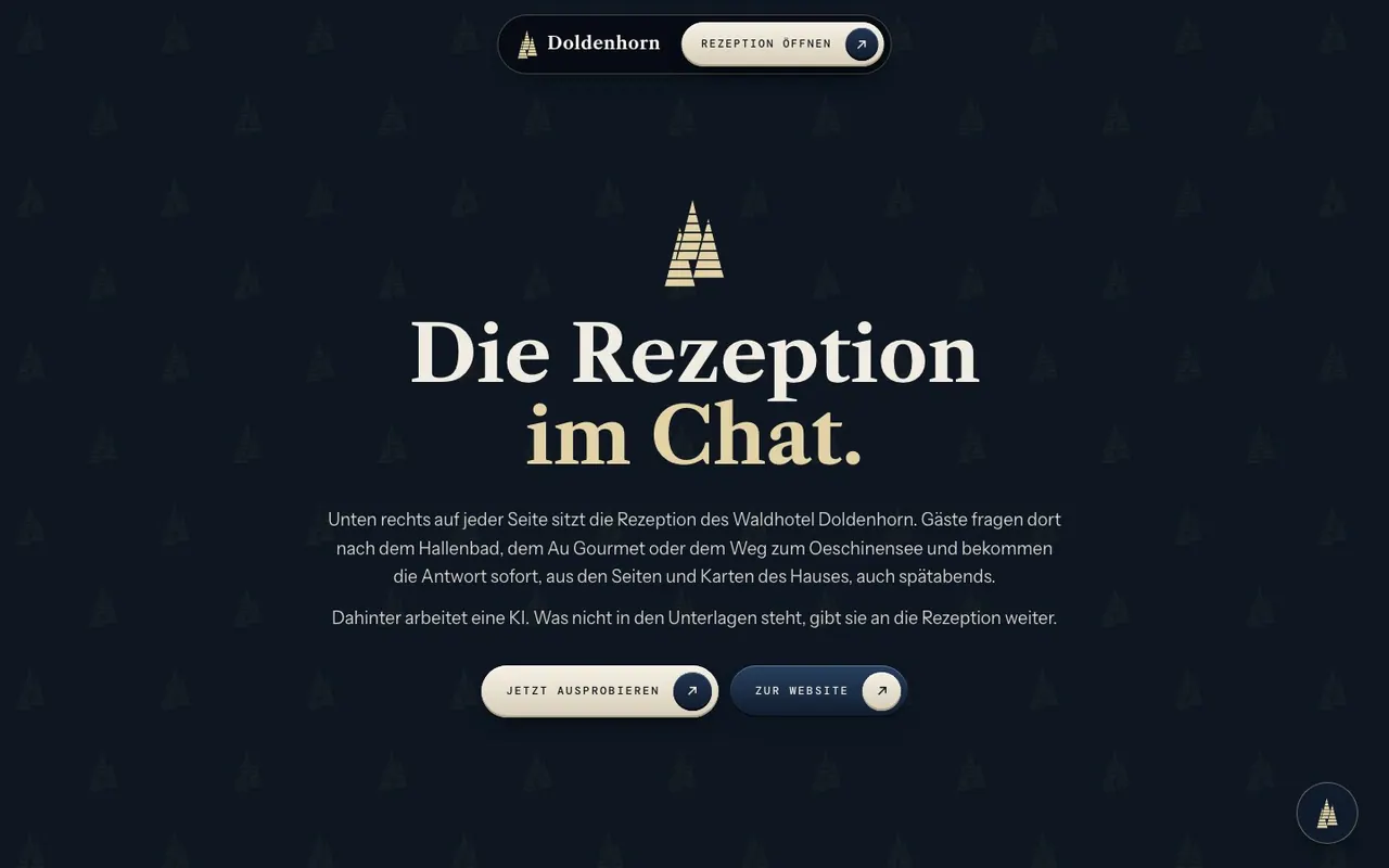 Die Seite «Rezeption im Chat»