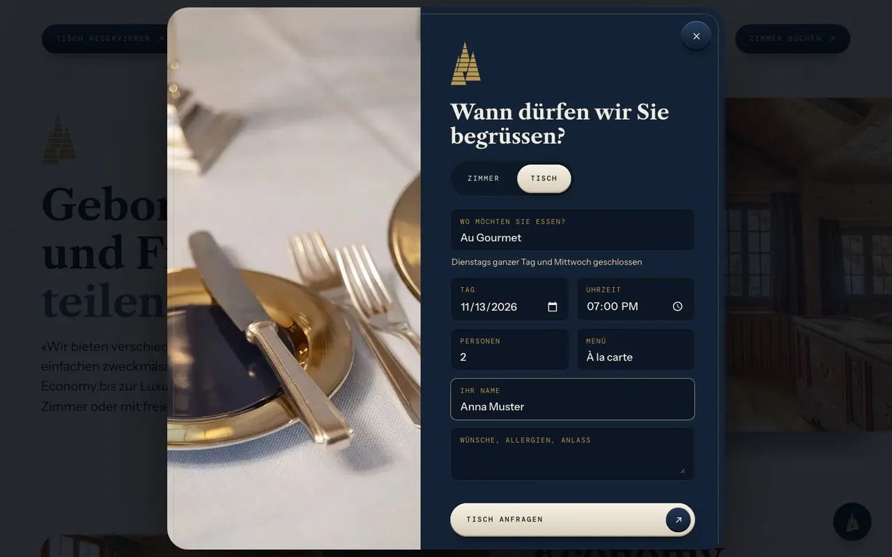 Tisch-Anfrage