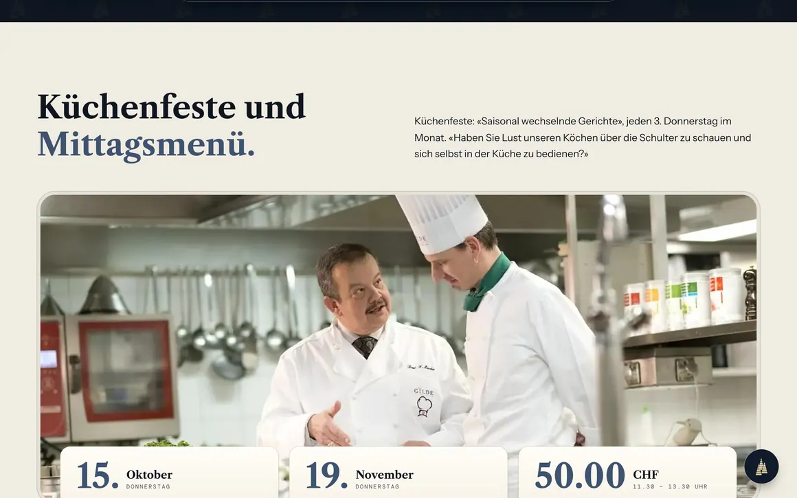 Küchenfeste und Termine